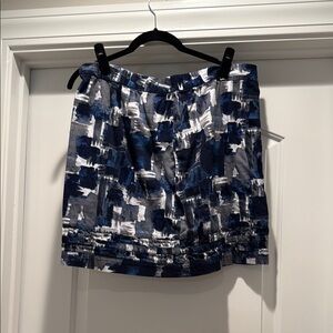 COPY - Abstract Blue and White Skirt